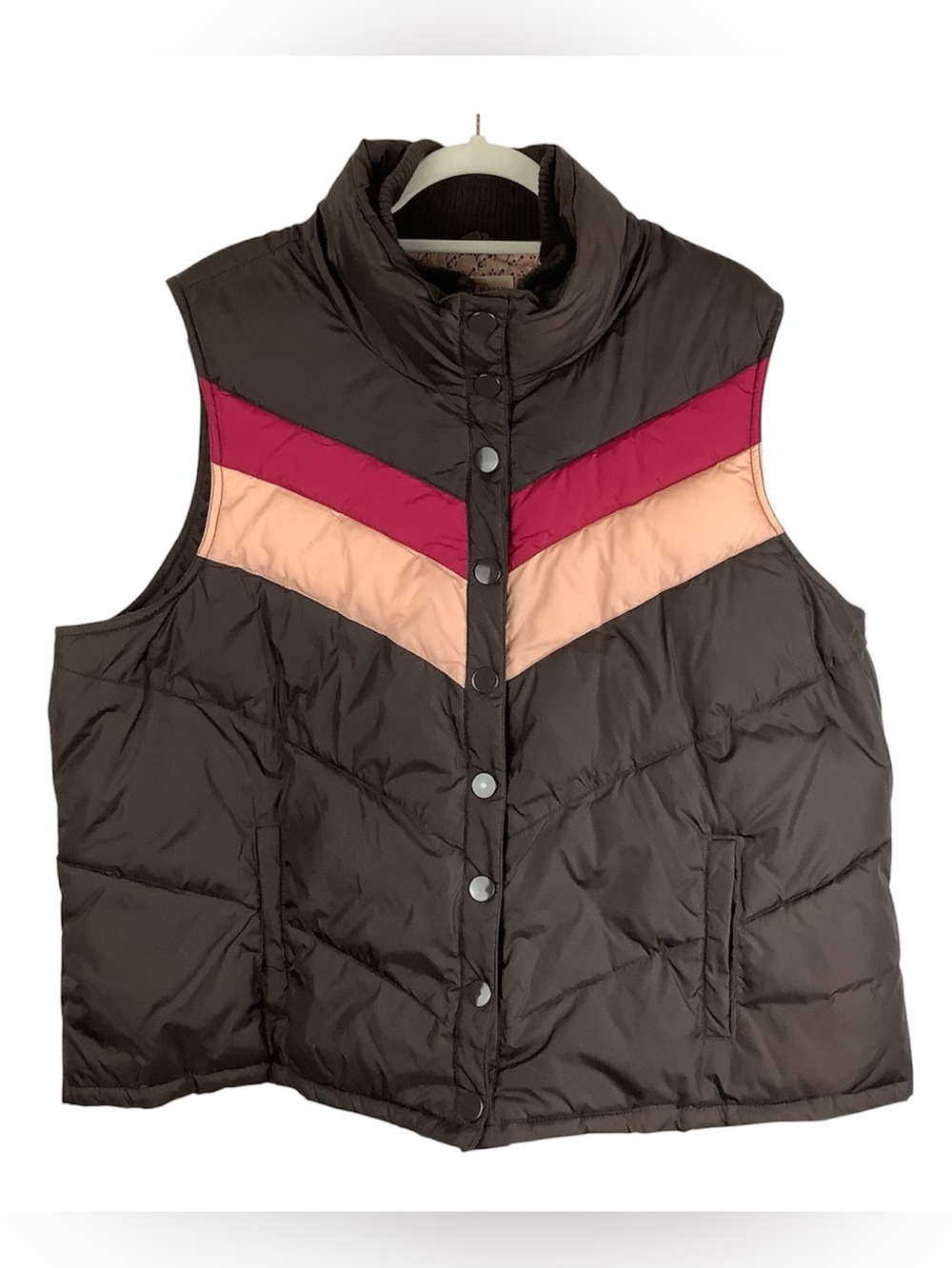 Old Navy Vintage Puffer Chevron Vest 2X